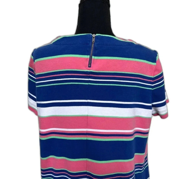 Talbots T-Shirt Women Plus Stripped Shirt Dress Multicolor Size X - Picture 4 of 5